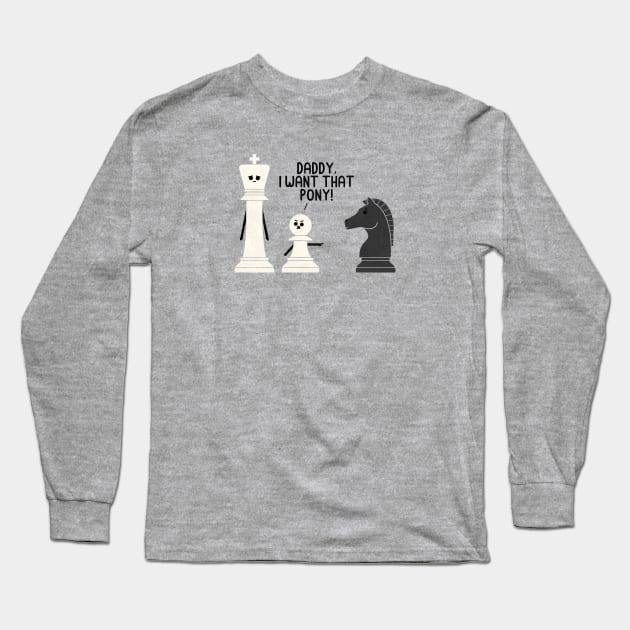 Pony Long Sleeve T-Shirt by HandsOffMyDinosaur